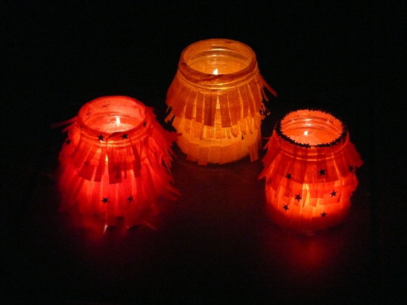 Tři střapaté svícny