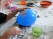 Kašírování - první vrstva na balónku